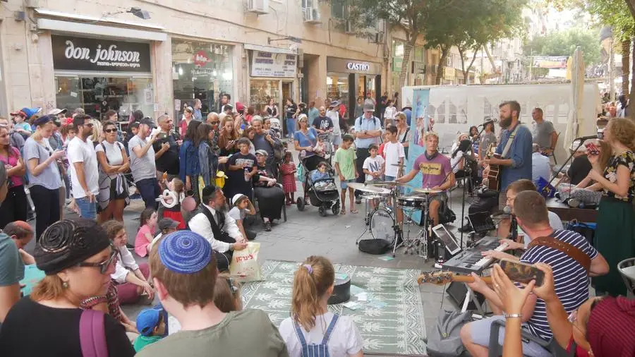 Eindruck von der Straßenmusik in Jerusalem 1